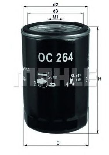 Knecht OC 264 Фильтр масляный - 1