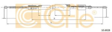 Cofle 10.6028 Трос тормозной (право) | зад | - 1