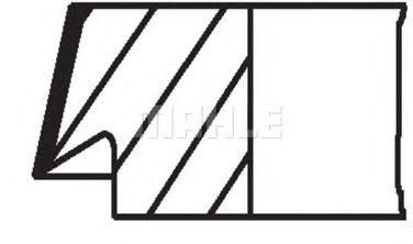 Mahle 013 37 N2 Комплект поршневых колец - 2
