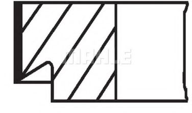 Mahle 013 17 N0 Комплект поршневых колец - 2