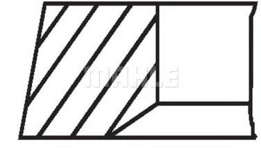 Mahle 030 20 V3 Комплект поршневых колец - 2