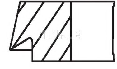 Mahle 034 75 N3 Комплект поршневых колец - 3