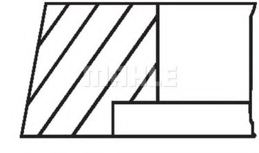 Mahle 009 50 N1 Комплект поршневых колец - 2