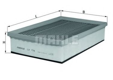 Knecht LX 778 Фильтр воздушный - 1