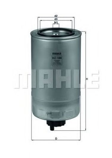 Knecht KC 186 Фильтр топливный - 1