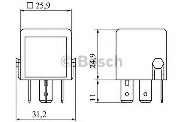 Bosch 0 986 332 040 снят с пр-ва: Реле 12В - 2