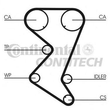Contitech CT1110K1 Комплект ремня ГРМ - 2