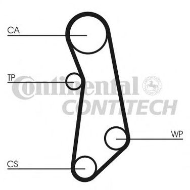 Contitech CT1115 Ремень ГРМ - 1