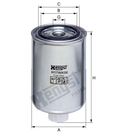 Hengst H17WK06 Фильтр топливный - 2