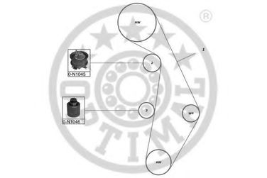 Optimal SK-1372 Комплект ремня ГРМ - 1