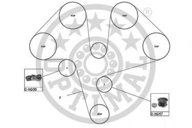 Optimal SK-1508 Комплект ремня ГРМ - 1