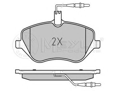 Meyle 025 241 3317/W Колодки тормозные дисковые | перед | - 1