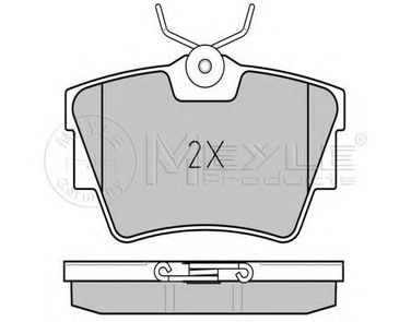 Meyle 025 232 2416/W Колодки тормозные дисковые | зад | - 2