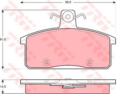 TRW GDB3202 Колодки тормозные дисковые | перед | - 1