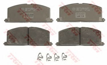 TRW GDB323 Колодки тормозные дисковые | перед | - 2