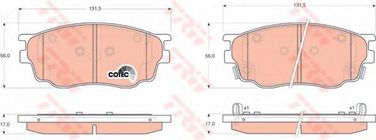 TRW GDB3309 Колодки тормозные дисковые | перед | - 1