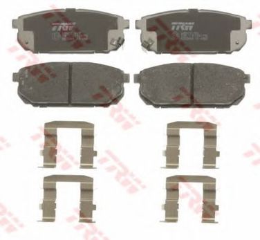 TRW GDB3344 Колодки тормозные дисковые | зад | - 2