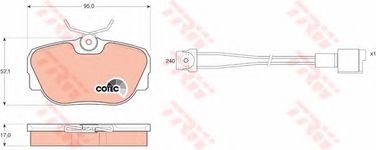 TRW GDB820 Колодки тормозные дисковые | перед | - 1