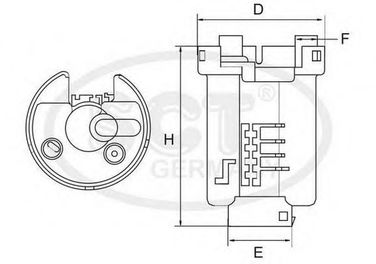 SCT Germany ST 495 Фильтр топливный - 1