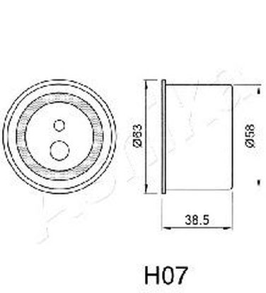 Ashika 45-0H-007 Ролик натяжной ГРМ - 2