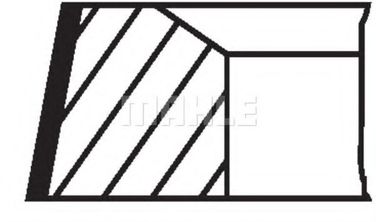 Mahle 030 60 N1 Комплект поршневых колец - 2