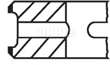 Mahle 013 19 N0 Комплект поршневых колец - 1