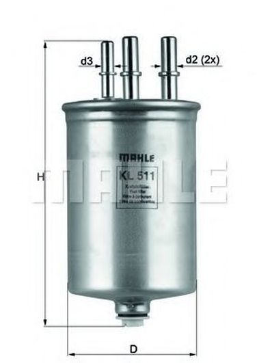 Knecht KL 511 Фильтр топливный - 1