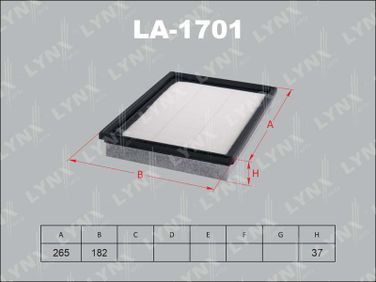 LYNXauto LA-1701 Фильтр воздушный - 1