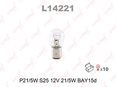 LYNXauto L14221 Лампа p21/5w 12V bay15d - 1