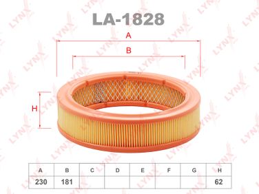 LYNXauto LA-1828 Фильтр воздушный lada 2101-07/2108-099/2113-15/niva 2121/2131/oka 1111 - 1