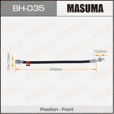 Masuma BH-035 Шланг тормозной | перед | - 1