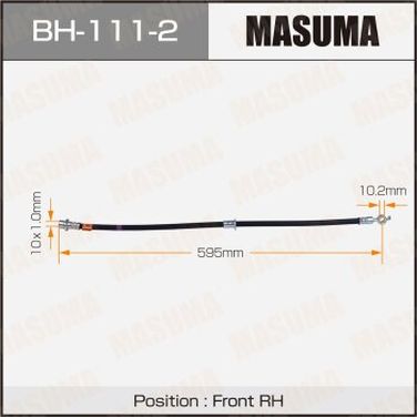 Masuma BH-111-2 Шланг тормозной | перед | - 1