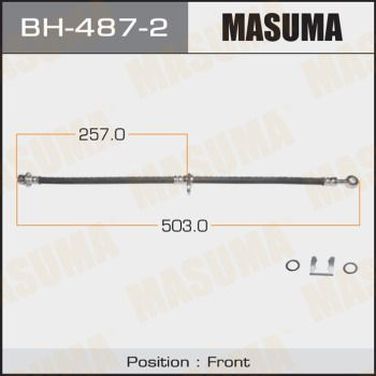 Masuma BH-487-2 Шланг тормозной | перед | - 1