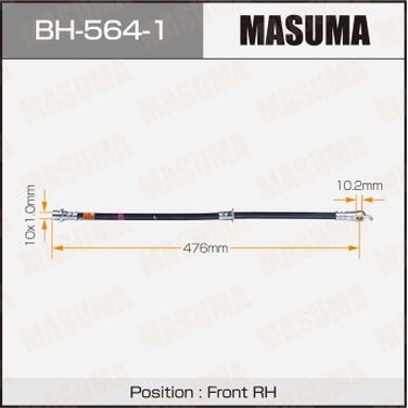 Masuma BH-564-1 Шланг тормозной | перед | - 1