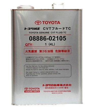 Toyota 08886-02105 CVT fluid TC, 4л (авт. транс. масло) - 1