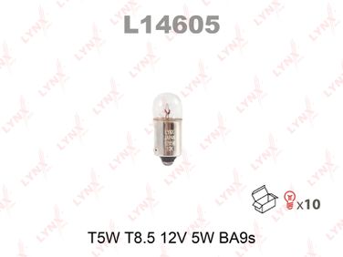 LYNXauto L14605 Лампа T5W 12V ba9s - 1