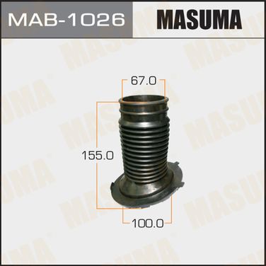 Masuma MAB-1026 Пыльник стойки универсальный | перед | - 1