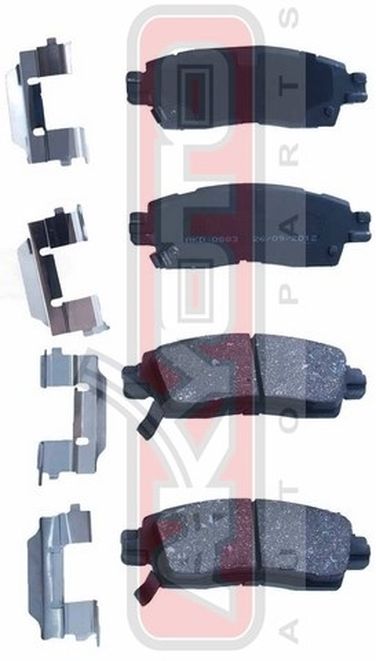 Akyoto AKD-0883 Колодки тормозные дисковые задние - 1