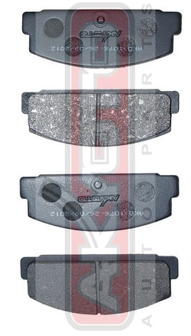 Akyoto AKD-1076 Колодки тормозные дисковые задние - 1