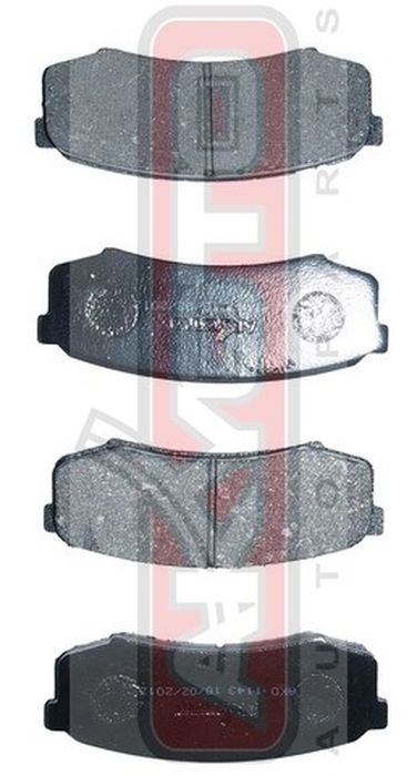 Akyoto AKD-1143 Колодки тормозные дисковые задние - 1