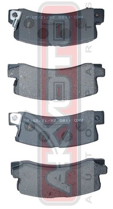 Akyoto AKD-1180 Колодки тормозные дисковые задние - 1