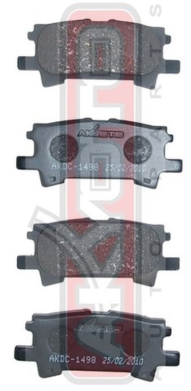 Akyoto AKDC-1498 Колодки тормозные дисковые задние керамические - 1
