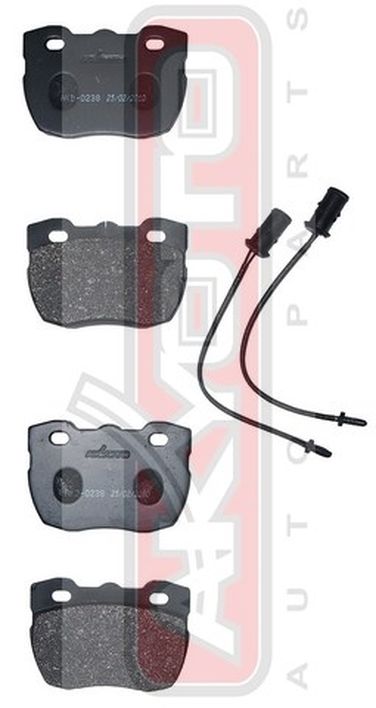 Akyoto AKD-0238 Колодки тормозные дисковые передние с датчиком - 1
