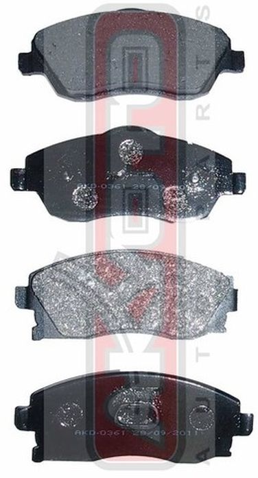 Akyoto AKD-0361 Колодки тормозные дисковые передние - 1