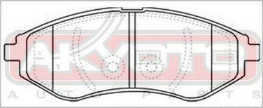 Akyoto AKD-0370 Колодки тормозные дисковые передние - 2