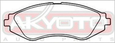 Akyoto AKD-0779 Колодки тормозные дисковые передние - 2