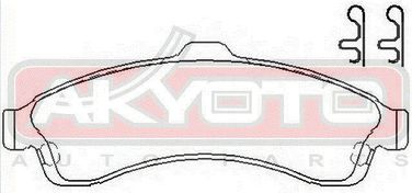 Akyoto AKD-0882 Колодки тормозные дисковые передние - 3