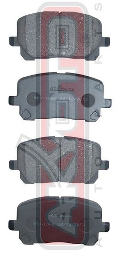 Akyoto AKD-1066 Колодки тормозные дисковые передние - 1