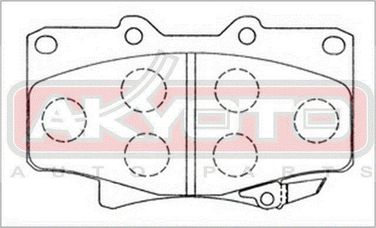 Akyoto AKD-1142 Колодки тормозные дисковые передние - 2