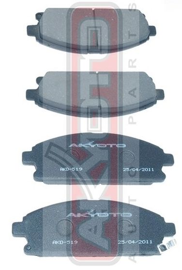 Akyoto AKD-1189 Колодки тормозные дисковые передние - 1